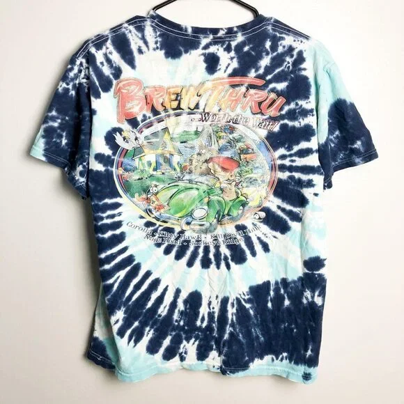 BrewThru Outer Banks Tie Dye T Shirt - Picture 1 of 8